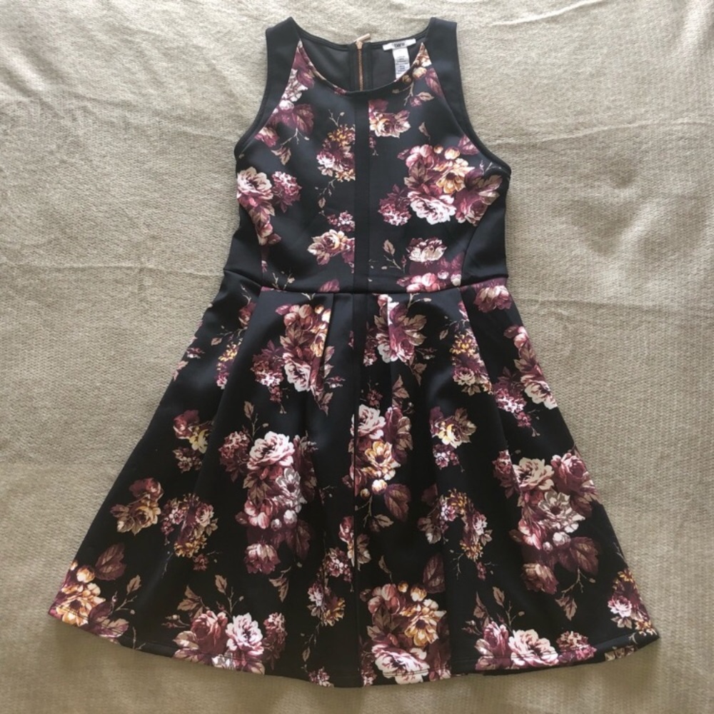Floral mini babydoll dress